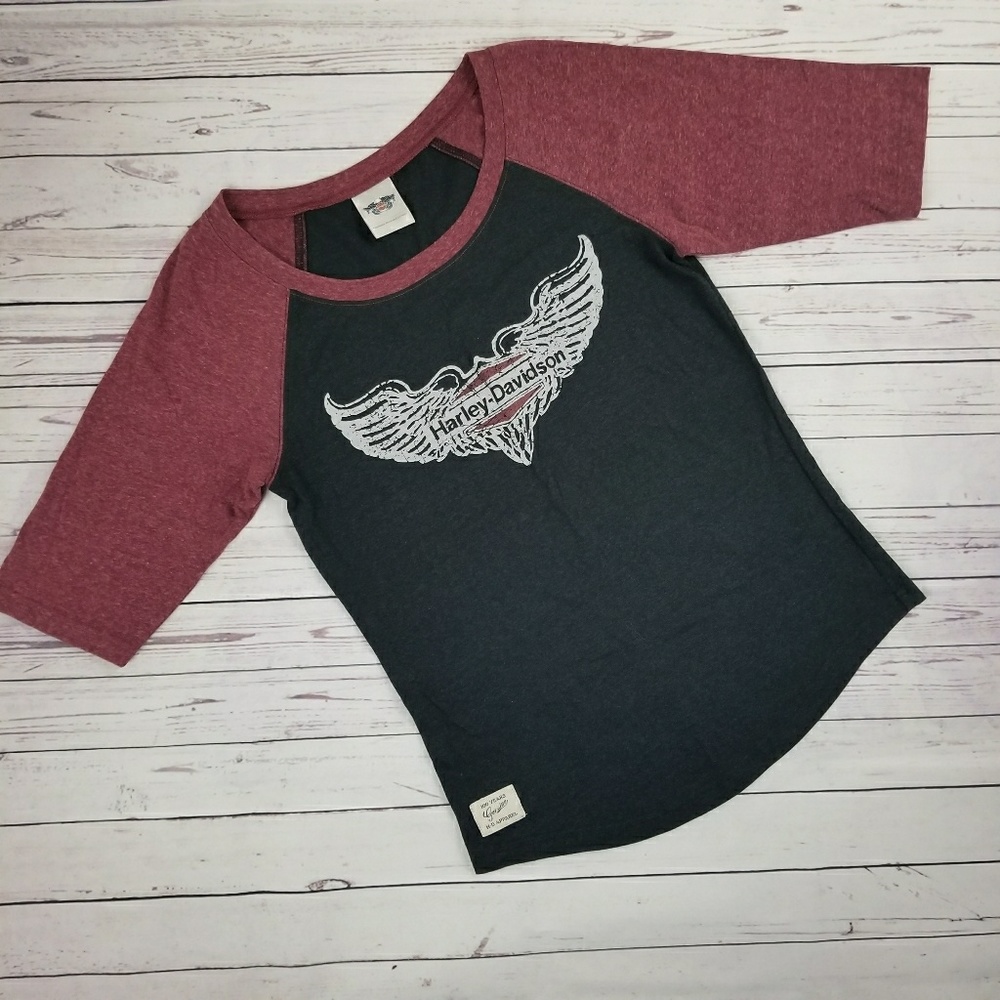 🍁Harley Davidson Crew Tee